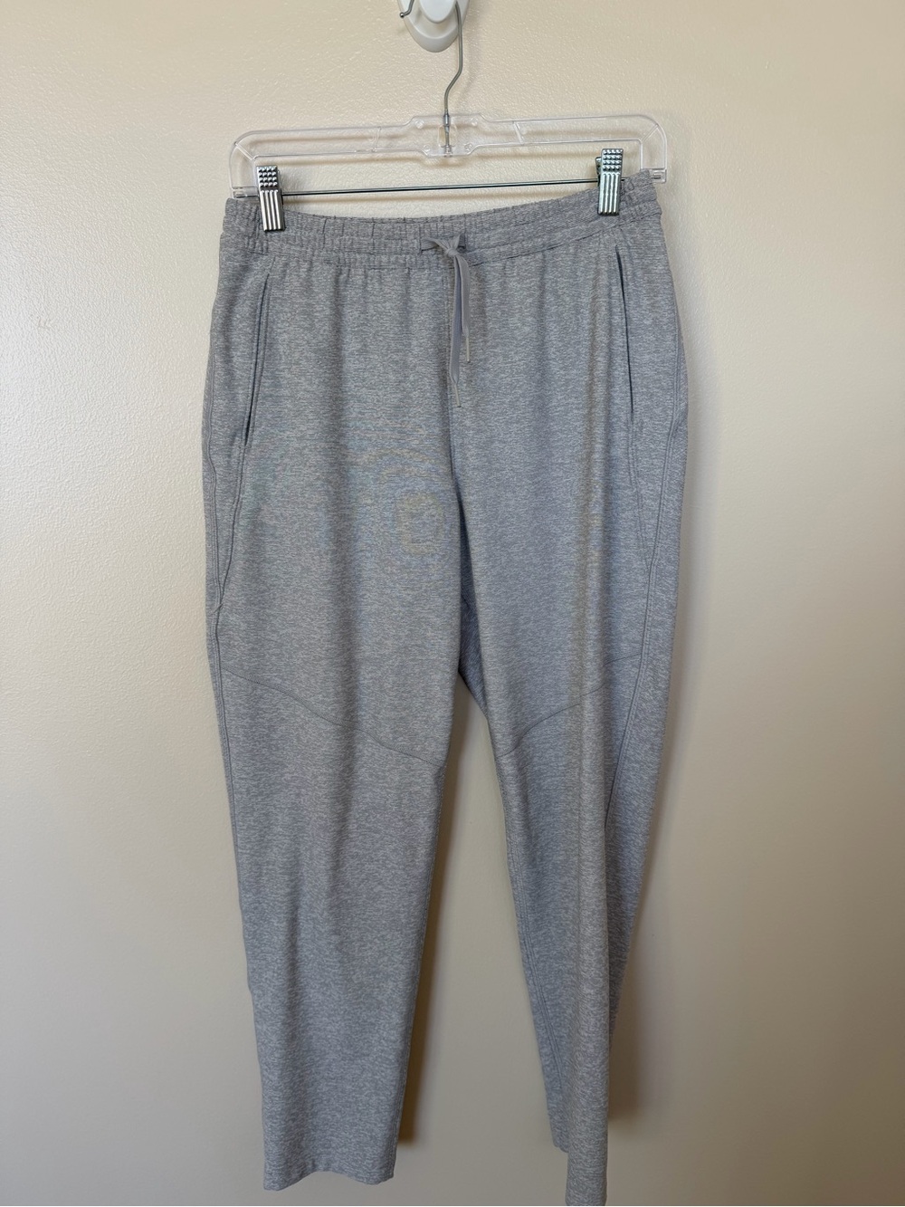 OUTDOOR VOICES Heathered Grey Lightweight Slim Leg Pant